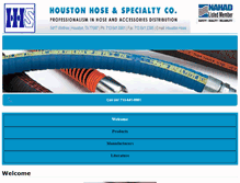 Tablet Screenshot of houstonhose.com
